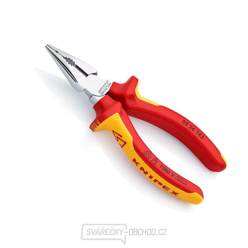 Kombinované úzké ploché kleště 145 mm Knipex 08 26 145 SB