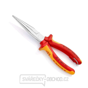 Půlkulaté kleště s břity Knipex 26 16 200 T - chromováno, vícesložkové návleky VDE (200 mm) gallery main image