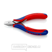 Boční štípací kleště pro elektroniku 115 mm Knipex 77 42 115 - leštěná hlava, vícesložkové návleky Náhled