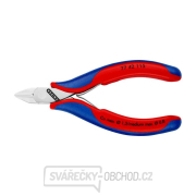 Boční štípací kleště pro elektroniku 115 mm Knipex 77 42 115 - leštěná hlava, vícesložkové návleky Náhled