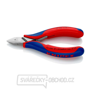 Boční štípací kleště pro elektroniku 115 mm Knipex 77 42 115 - leštěná hlava, vícesložkové návleky gallery main image