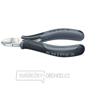 Boční štípací kleště pro elektroniku 115 mm KNIPEX 77 22 115 ESD - leštěná hlava, vícesložkové návleky gallery main image