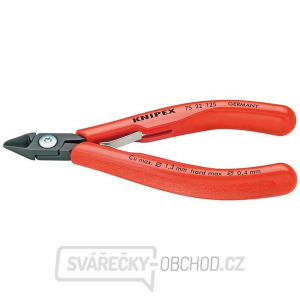 Boční štípací kleště pro elektroniku 125 mm KNIPEX 75 22 125 - leštěná hlava, vícesložkové návleky gallery main image