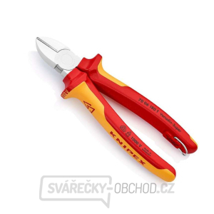 Boční štípací kleště s prodlouženým břitem Knipex 70 06 180 T - chromováno, vícesložkové návleky VDE (180 mm) Boční štípací kleště s prodlouženým břitem Knipex 70 06 180 T - chromováno, vícesložkové návleky VDE (180 mm) gallery main image