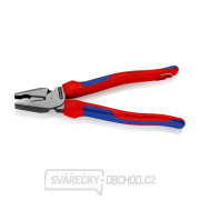 Silové kombinované kleště Power 225 mm Knipex 02 02 225 T BK s upevňovacím očkem Náhled