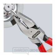 Silové kombinované kleště Power 225 mm Knipex 02 02 225 T BK s upevňovacím očkem Náhled