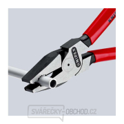 Silové kombinované kleště Power 225 mm Knipex 02 02 225 T BK s upevňovacím očkem náhled