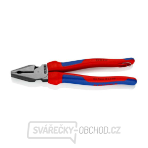 Silové kombinované kleště Power 225 mm Knipex 02 02 225 T BK s upevňovacím očkem Silové kombinované kleště Power 225 mm Knipex 02 02 225 T BK s upevňovacím očkem gallery main image