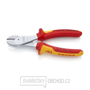 Silové boční štípací kleště 180 mm - 1000V. KNIPEX 74 06 180 - chromováno, vícesložkové návleky VDE gallery main image