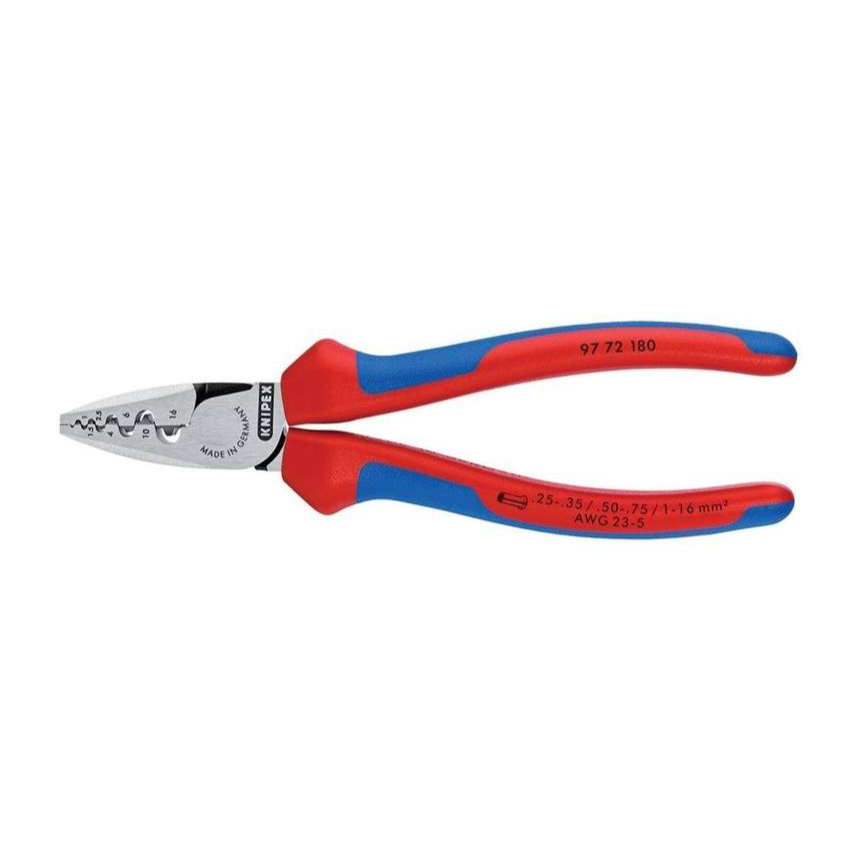 Lisovací kleště 180 mm na koncové dutinky Knipex 97 72 180 97 72 180