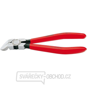 Boční štípací kleště na plasty v úhlu 45° 160 mm KNIPEX 72 11 160 - leštěná hlava, plastové návleky Boční štípací kleště na plasty v úhlu 45° 160 mm KNIPEX 72 11 160 - leštěná hlava, plastové návleky gallery main image