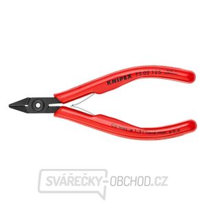 Boční štípací kleště pro elektroniku 125 mm KNIPEX 75 02 125 - leštěná hlava, vícesložkové návleky gallery main image