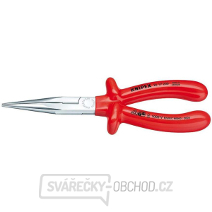 Půlkulaté kleště s břity (zobákovité) 200 mm - 1000V.  KNIPEX 26 17 200 - chromováno, izolováno ponorem VDE Půlkulaté kleště s břity (zobákovité) 200 mm - 1000V.  KNIPEX 26 17 200 - chromováno, izolováno ponorem VDE gallery main image