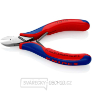 Boční štípací kleště pro elektroniku 115 mm KNIPEX 77 22 115 - leštěná hlava, vícesložkové návleky Náhled