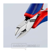 Boční štípací kleště pro elektroniku 115 mm KNIPEX 77 22 115 - leštěná hlava, vícesložkové návleky Náhled