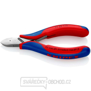Boční štípací kleště pro elektroniku 115 mm KNIPEX 77 22 115 - leštěná hlava, vícesložkové návleky gallery main image