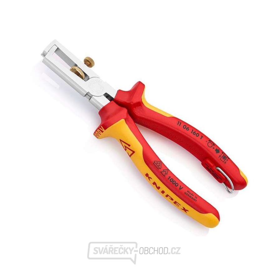 Odizolovací kleště s připevňovacím okem Knipex 11 06 160 T 160 mm VDE