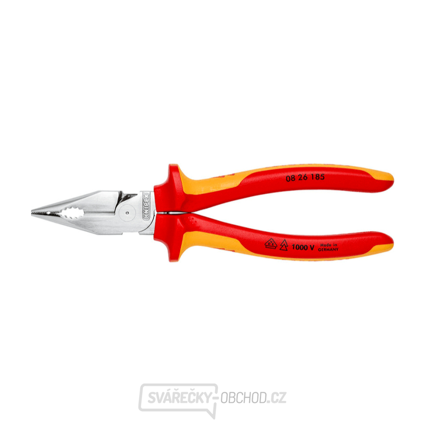 Kombinované úzké ploché kleště 185 mm VDE Knipex 08 26 185