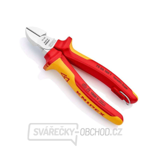 Boční štípací kleště s prodlouženým břitem Knipex 70 06 160 T - chromováno, vícesložkové návleky VDE (160 mm) Boční štípací kleště s prodlouženým břitem Knipex 70 06 160 T - chromováno, vícesložkové návleky VDE (160 mm) gallery main image