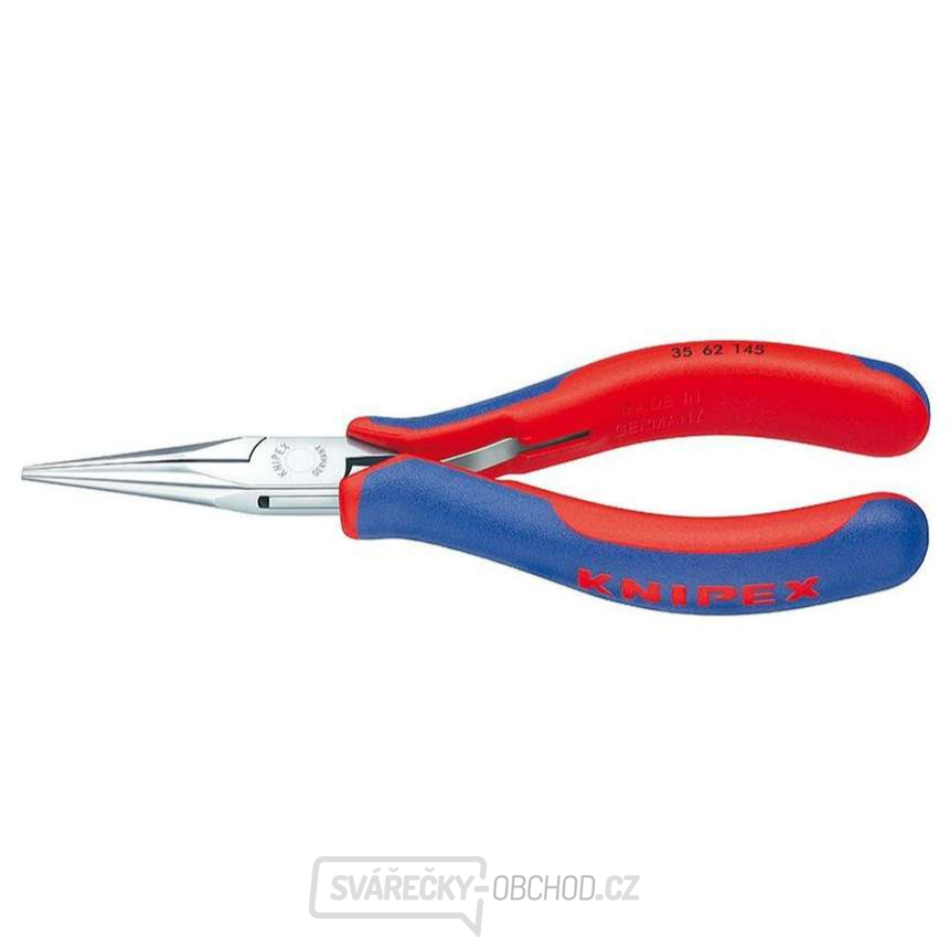 Montážní kleště pro elektroniku 145 mm KNIPEX 35 62 145 - leštěná hlava, vícesložkové návleky