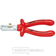 Odizolovací kleště 160 mm - 1000V. KNIPEX 11 07 160. Chromováno, izolováno ponorem - VDE Odizolovací kleště 160 mm - 1000V. KNIPEX 11 07 160. Chromováno, izolováno ponorem - VDE gallery main image