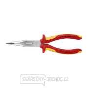 Půlkulaté kleště s břity (zobákovité) 200 mm KNIPEX 26 26 200 - 1000V. Chromováno, vícesložkové návleky VDE Náhled