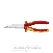 Půlkulaté kleště s břity (zobákovité) 200 mm KNIPEX 26 26 200 - 1000V. Chromováno, vícesložkové návleky VDE Náhled