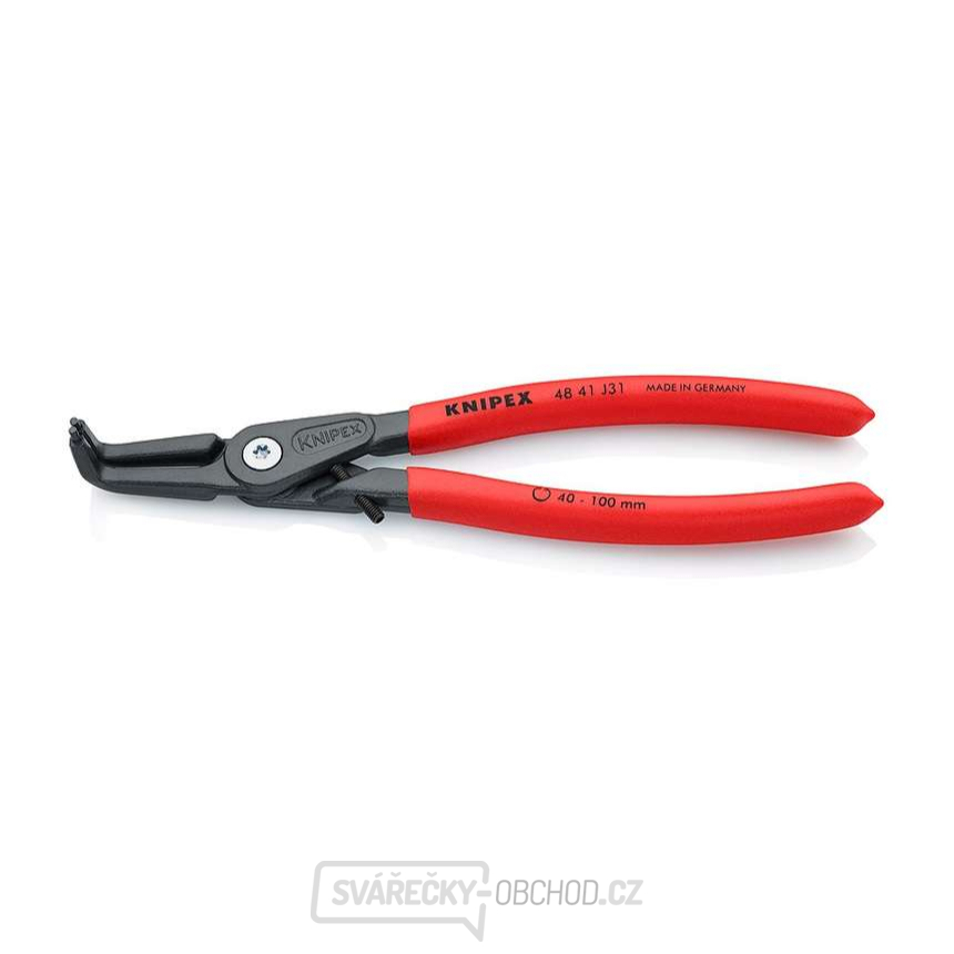 Kleště precizní pro pojistné kroužky vnitřní KNIPEX 48 41 J31, 210 mm - protiskluzová rukojeť Kleště precizní pro pojistné kroužky vnitřní KNIPEX 48 41 J31, 210 mm - protiskluzová rukojeť gallery main image