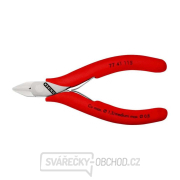 Boční štípací kleště pro elektroniku 115 mm Knipex 77 41 115 - leštěná hlava, vícesložkové návleky Náhled