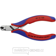 Štípací kleště s šikmými břity pro elektroniku KNIPEX 62 12 120 gallery main image