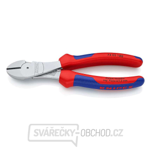 Silové boční štípací kleště 180 mm KNIPEX 74 05 180 - chromováno, vícesložkové návleky Silové boční štípací kleště 180 mm KNIPEX 74 05 180 - chromováno, vícesložkové návleky gallery main image