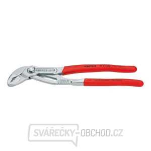 Kleště na trubky Cobra 180 mm KNIPEX 87 03 180 - chromováno, plastové návleky gallery main image