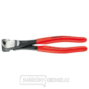 Čelní silové štípací kleště 200 mm KNIPEX 67 01 200 - leštěná hlava, plastové návleky gallery main image