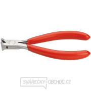 Čelní štípací kleště pro elektroniku 115 mm KNIPEX 64 11 115 - leštěná hlava, plastové návleky gallery main image