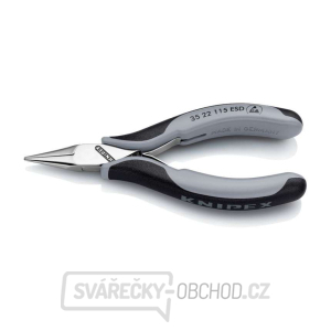 Montážní kleště pro elektroniku 115 mm Knipex 35 22 115 ESD - leštěná hlava, vícesložkové návleky gallery main image