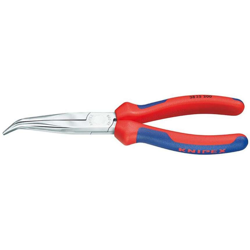 Půlkulaté kleště pro mechaniky 200 mm KNIPEX 38 25 200. Chromováno, vícesložkové návleky