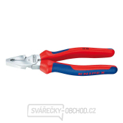 Silové kombinované kleště 225 mm. KNIPEX 02 05 225 - chromováno, vícesložkové návleky Silové kombinované kleště 225 mm. KNIPEX 02 05 225 - chromováno, vícesložkové návleky gallery main image