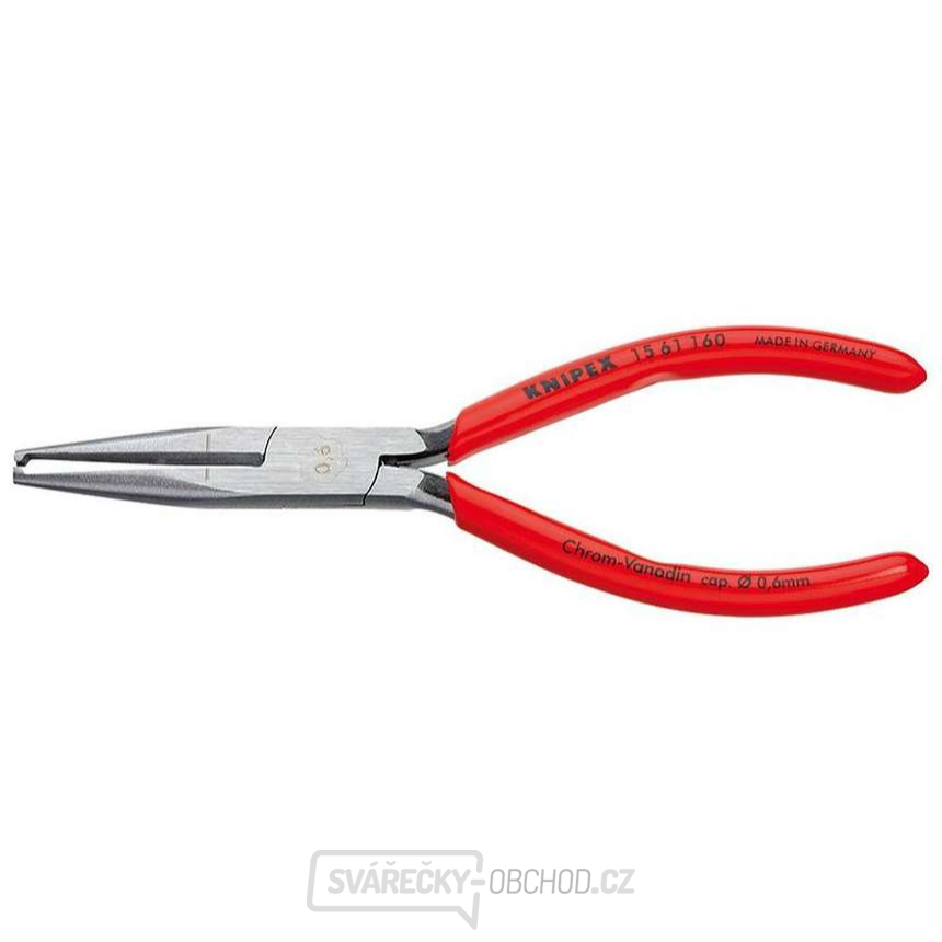Odizolovací kleště 160 mm. KNIPEX 15 61 160 - leštěno, plastové návleky