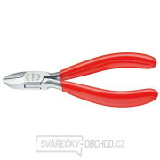 Boční štípací kleště pro elektroniku 115 mm KNIPEX 77 01 115 - leštěná hlava, plastové návleky gallery main image