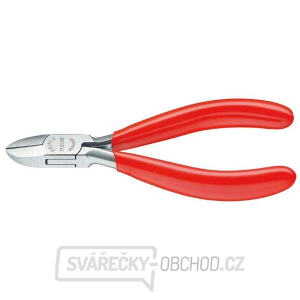 Boční štípací kleště pro elektroniku 115 mm KNIPEX 77 01 115 - leštěná hlava, plastové návleky gallery main image