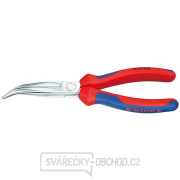 Půlkulaté kleště s břity (zobákovité) 200 mm KNIPEX 26 25 200 - chromováno, vícesložkové návleky gallery main image