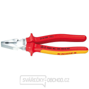 Silové kombinované kleště 200 mm - VDE 1000V. KNIPEX 02 06 200 - chromováno, vícesložkové návleky Silové kombinované kleště 200 mm - VDE 1000V. KNIPEX 02 06 200 - chromováno, vícesložkové návleky gallery main image