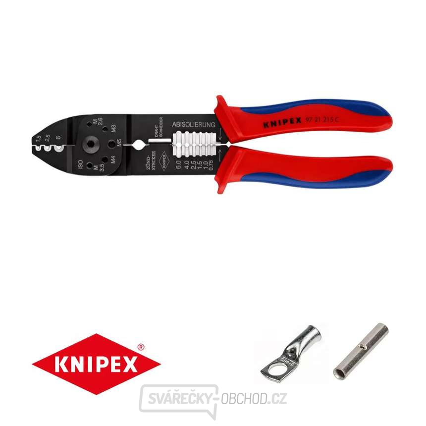 Lisovací kleště 215 mm Knipex 97 21 215 C
