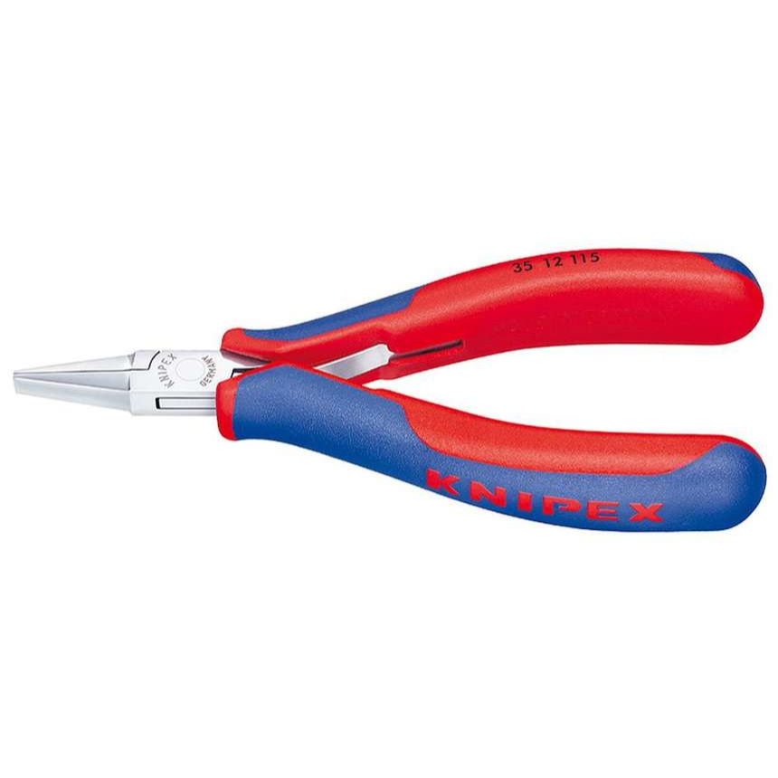 Montážní kleště pro elektroniku 115 mm KNIPEX 35 12 115 - leštěná hlava, vícesložkové návleky 35 12 115