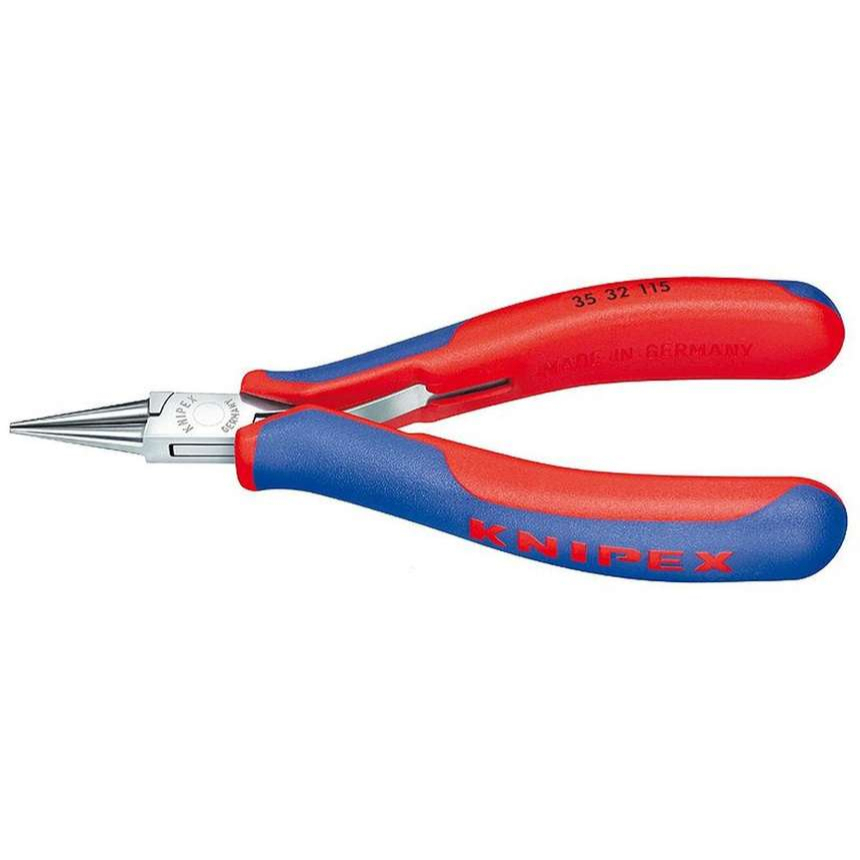 Montážní kleště pro elektroniku 115 mm KNIPEX 35 32 115 - leštěná hlava, vícesložkové návleky 35 32 115