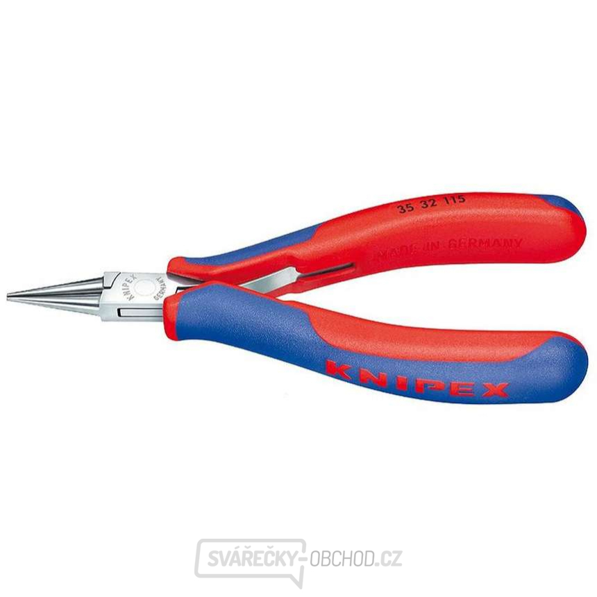 Montážní kleště pro elektroniku 115 mm KNIPEX 35 32 115 - leštěná hlava, vícesložkové návleky