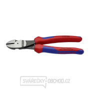 Silové boční štípací kleště 200 mm KNIPEX 74 02 200 - leštěná hlava, vícesložkové návleky gallery main image