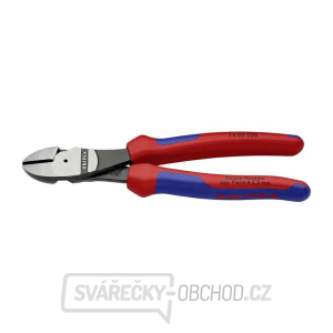 Silové boční štípací kleště 200 mm KNIPEX 74 02 200 - leštěná hlava, vícesložkové návleky gallery main image