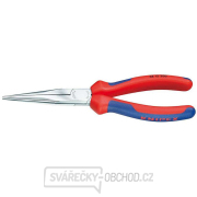 Půlkulaté kleště pro mechaniky 200 mm KNIPEX 38 15 200. Chromováno, vícesložkové návleky gallery main image