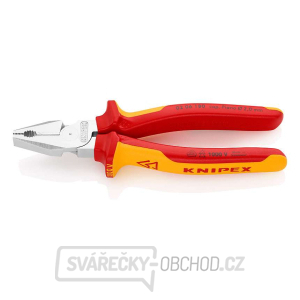 Silové kombinované kleště 180 mm - VDE 1000V. KNIPEX 02 06 180 - chromováno, vícesložkové návleky Silové kombinované kleště 180 mm - VDE 1000V. KNIPEX 02 06 180 - chromováno, vícesložkové návleky gallery main image